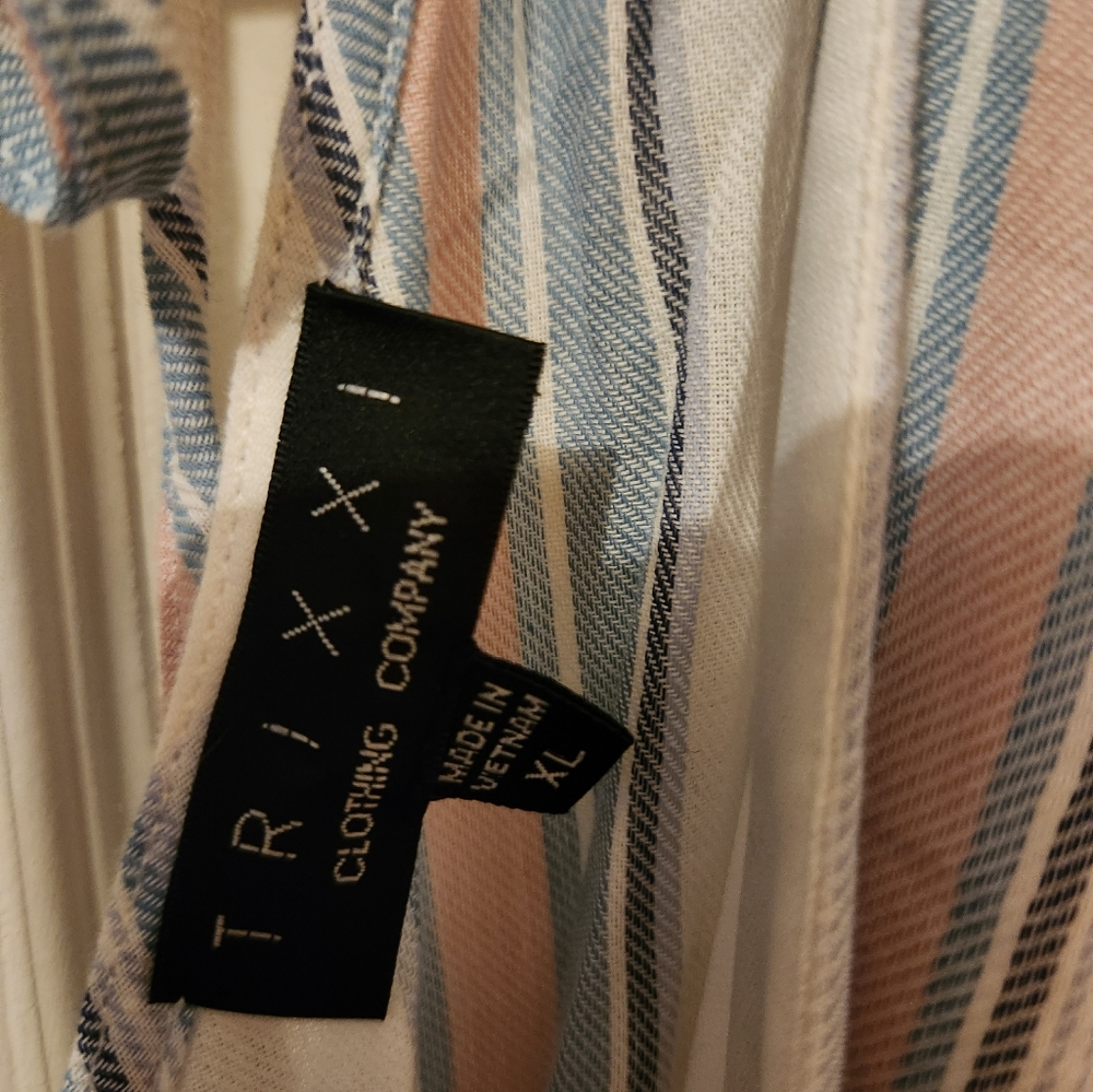 XL Jrs Trixie striped romper